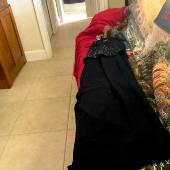 SCOTT MC CLINTOCK LONG BLACK DRESS - Picture 5 of 10